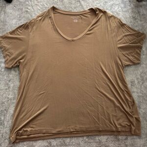 American Eagle Outfitters Tan Short Sleeve Tee